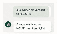 Conversa com perguntas e respostas sobre um fundo imobiliário